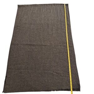 100% Cashmere Scarf Dark Gray Frayed Edges Made in Germany Luxury Accessory